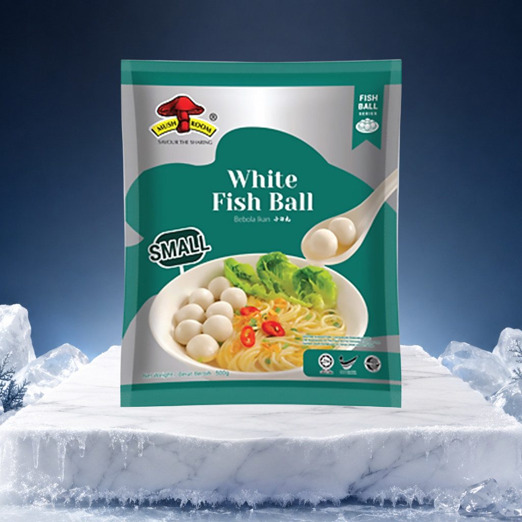 SMALL WHITE FISH BALL - MUSHROOM